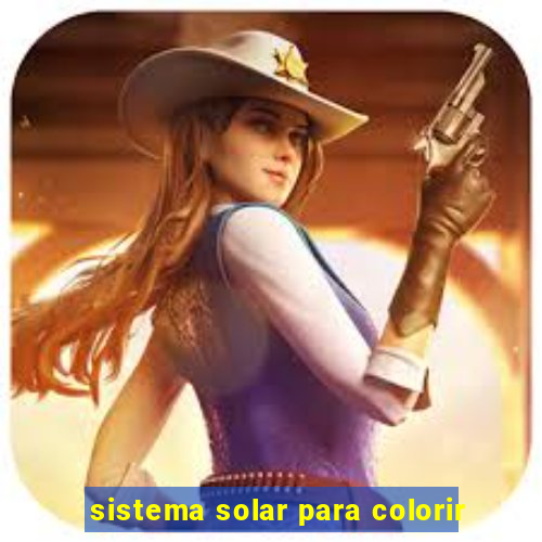 sistema solar para colorir